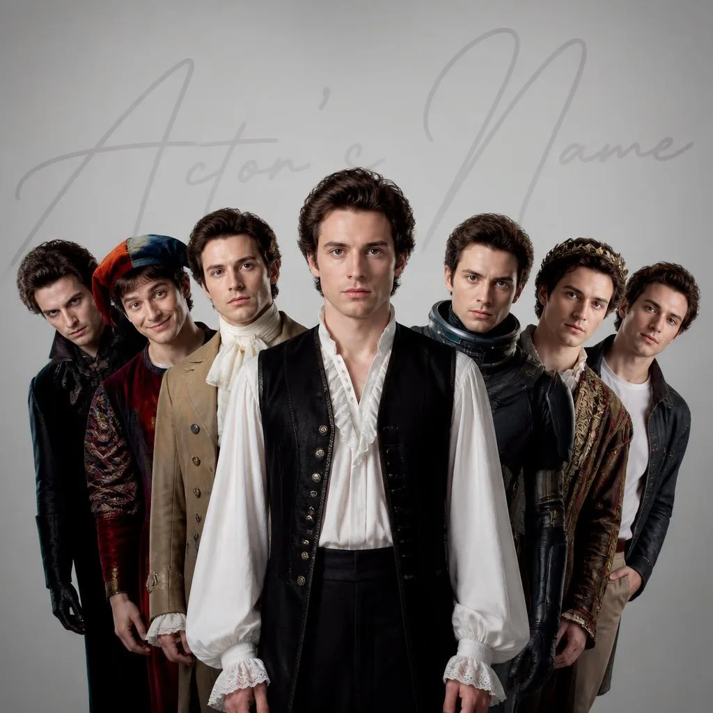 Actor's Versatility: Multi-Role Stage Presence Portrait – aesthetic night sky prompts – AI generated example