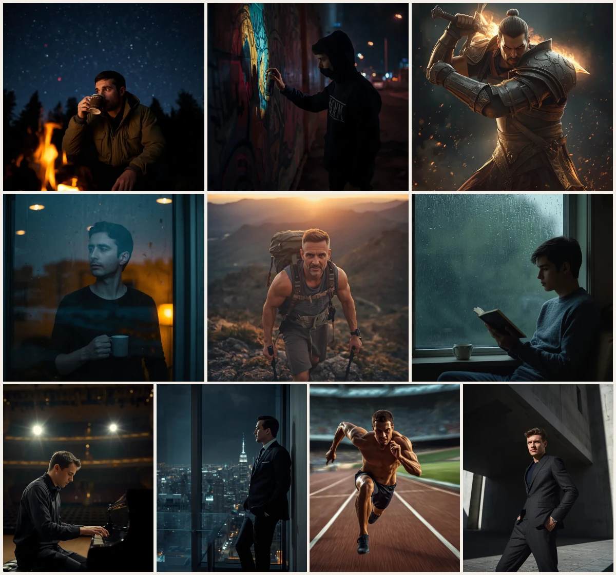 Male ai prompts: Top 10 AI Art Prompts for Sci-Fi, Fantasy, and Surreal Digital Illustrations of Men – 10 AI prompt examples