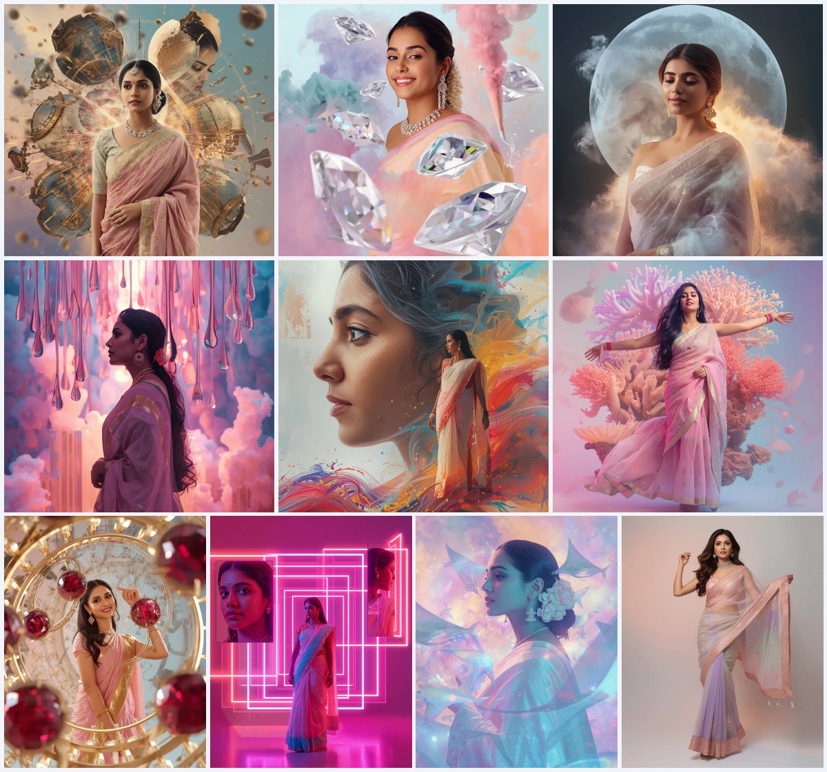 Best 10 Gemini AI Girl Style Prompts Trending Instagram Link | Prompt for gemini girl in saree in english