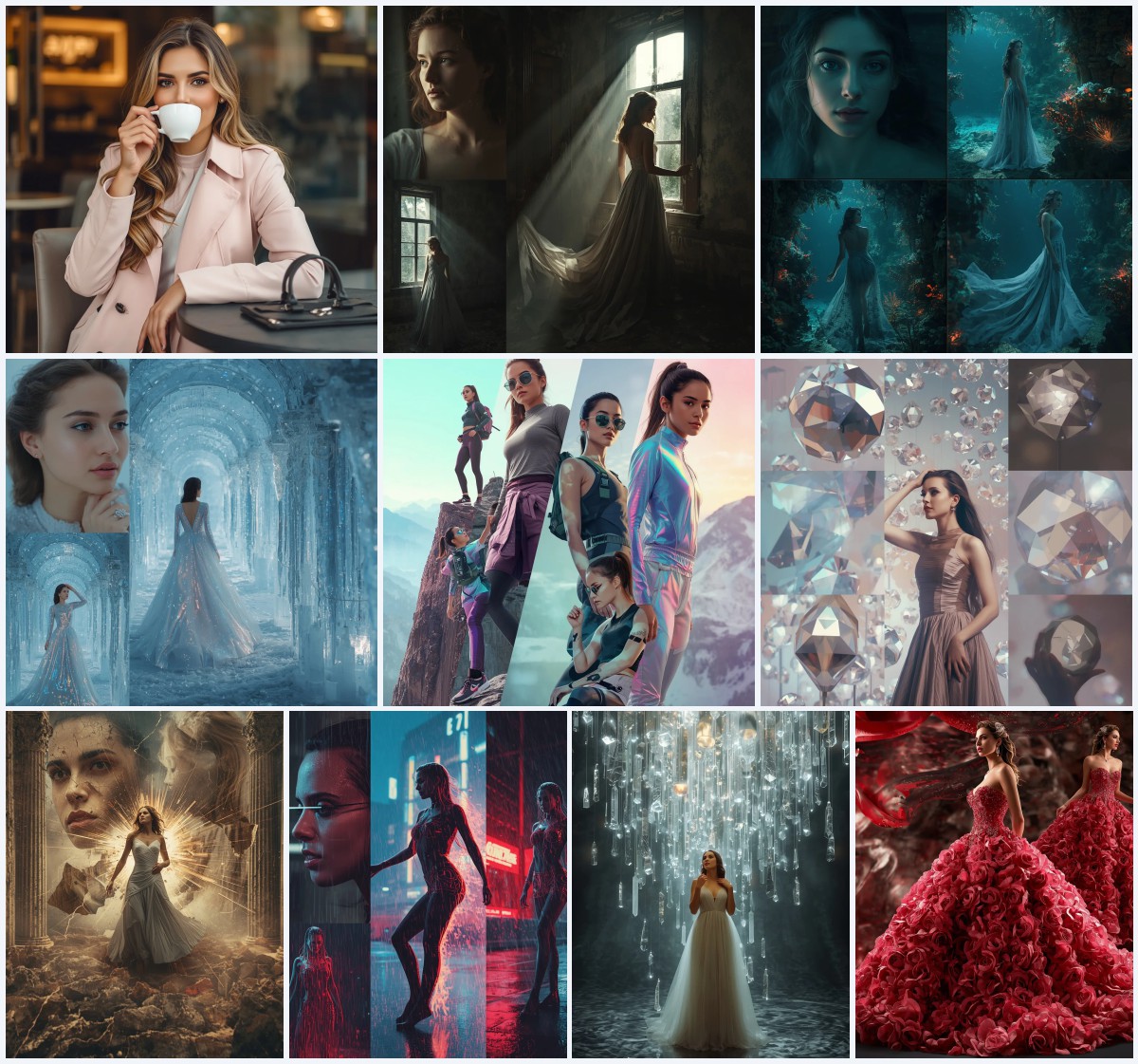 Top 10 AI Prompts for Elegant Women’s Portraits with Soft Lighting and Artistic Shadows | Prompt seen trending girl