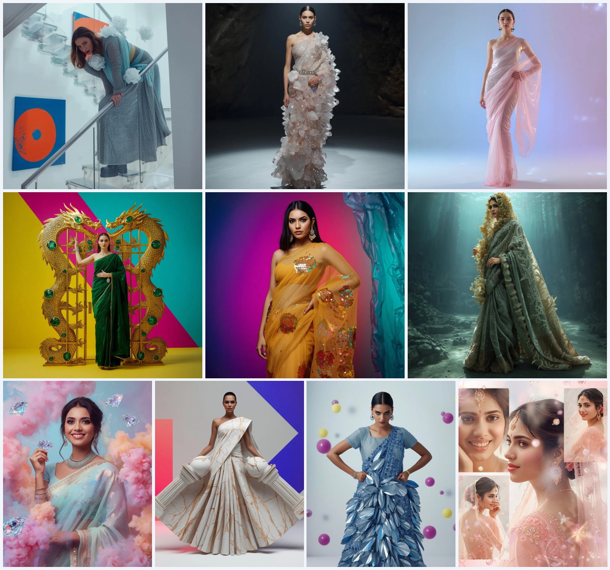 Top 10 Prompt Seen Girl Saree Bengali Style for Cultural Aesthetics | prompt for girls trending